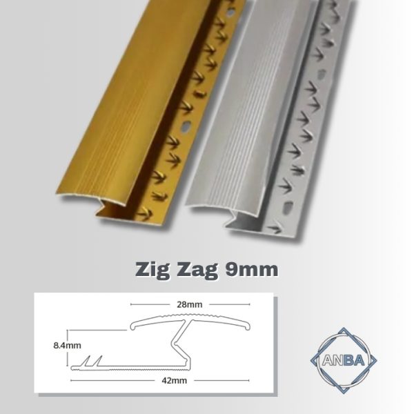 Listwa wykończeniowa (łazienkowa) ZIG ZAG® 9mm